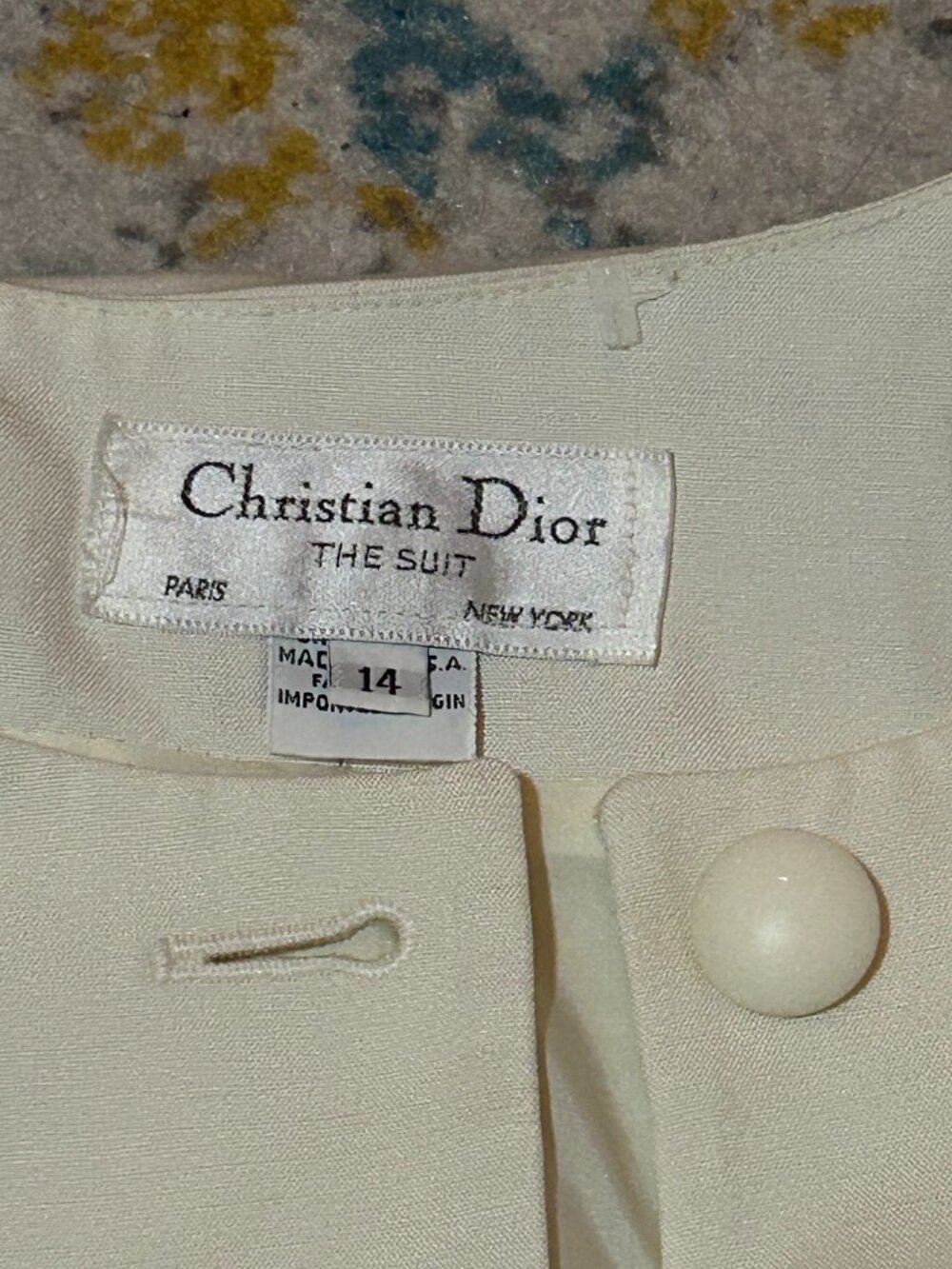 Christian Dior Professional Jacket Ivory Cream - Picture 5 of 7
